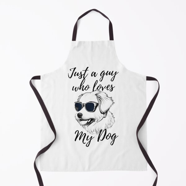 Aperçu de l'œuvre Juste un gars qui aime mon chien, amoureux des animaux créée et vendue par AspectArtWorks.
