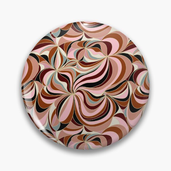 Artikelvorschau, Retro Drama Abstract Swirls mit Vintagen Boho Braun-, Blau-, Grün-, Rosa-, Beigetönen entworfen und verkauft von Ale's Art.