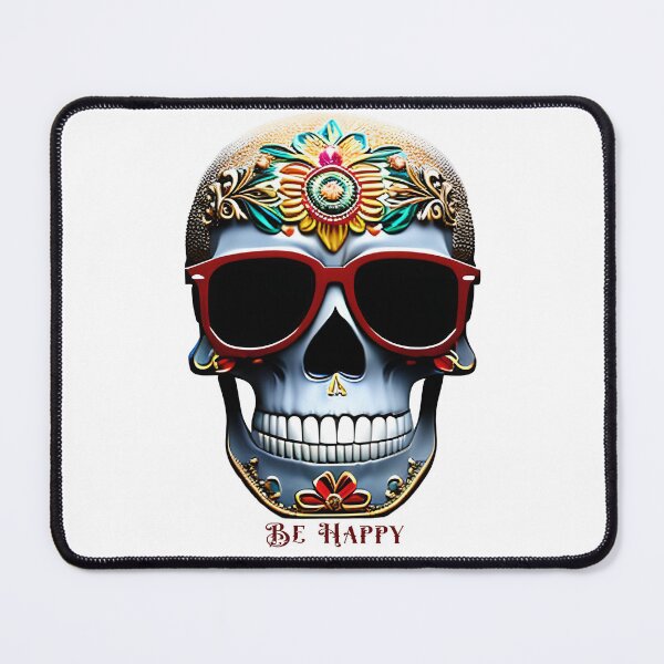 Item preview, Be Happy, Colorful Sugar Skull designed and sold by The-Hist-Image.