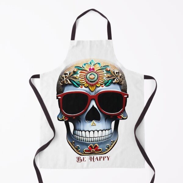 Item preview, Be Happy, Colorful Sugar Skull designed and sold by The-Hist-Image.