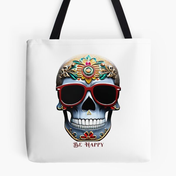 Item preview, Be Happy, Colorful Sugar Skull designed and sold by The-Hist-Image.