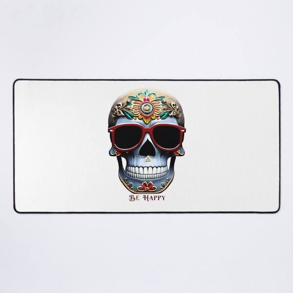 Item preview, Be Happy, Colorful Sugar Skull designed and sold by The-Hist-Image.