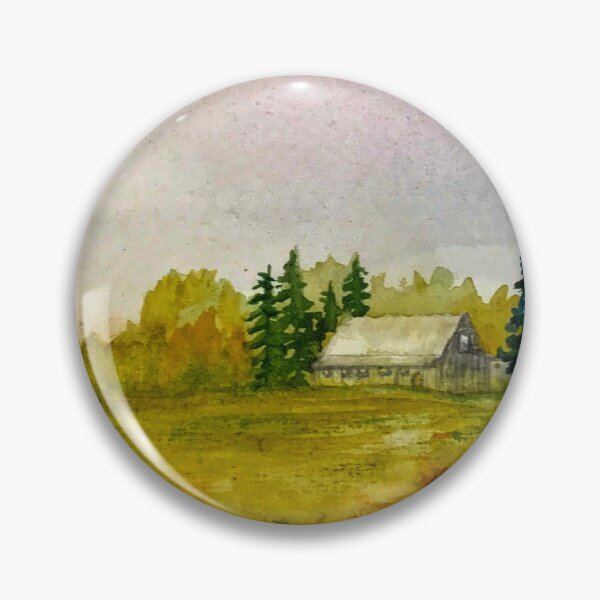 Item preview, Farmhouse in autumn.  designed and sold by watercolorsLiz.