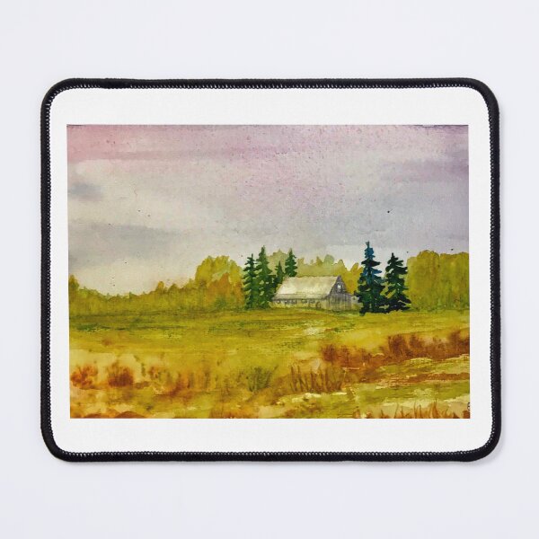 Item preview, Farmhouse in autumn.  designed and sold by watercolorsLiz.