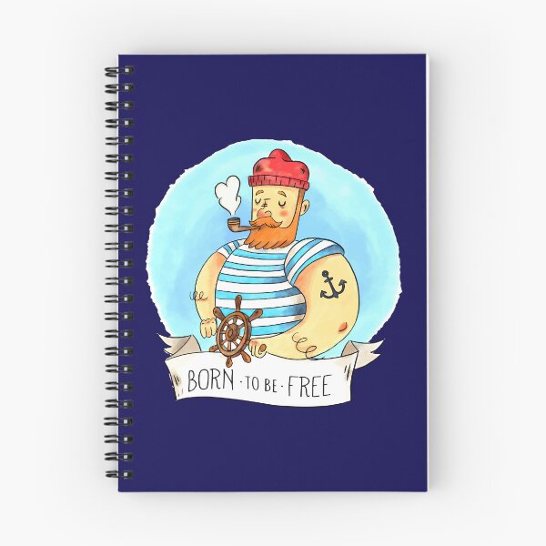 Item preview, Born To Be Free Sailor Boating Blue White  designed and sold by ChristinasMess.
