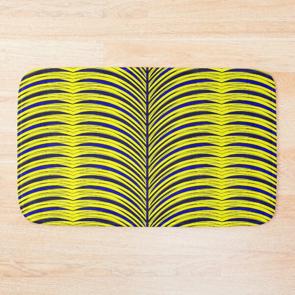Item preview, Yellow and blue African Inspired Print designed and sold by exotikcocotte.