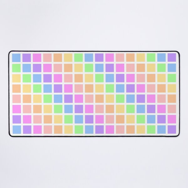 Item preview, White and Rainbow Pastel Grid designed and sold by BeJolley.