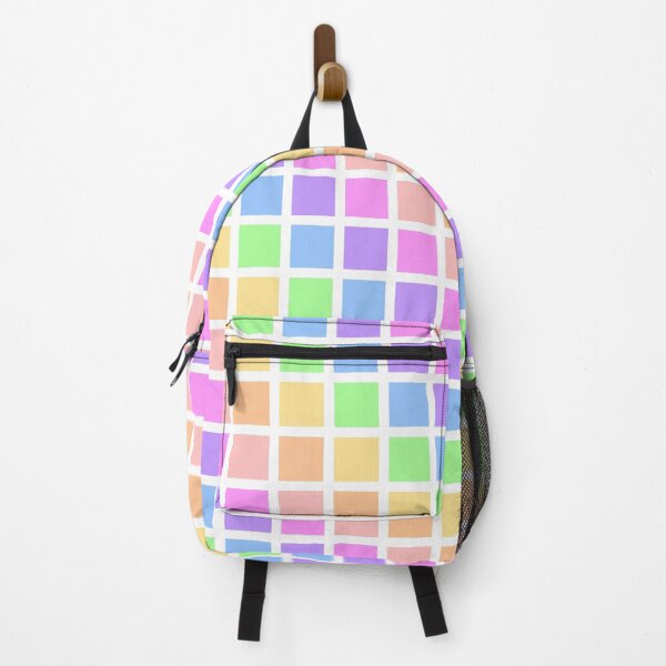 Item preview, White and Rainbow Pastel Grid designed and sold by BeJolley.