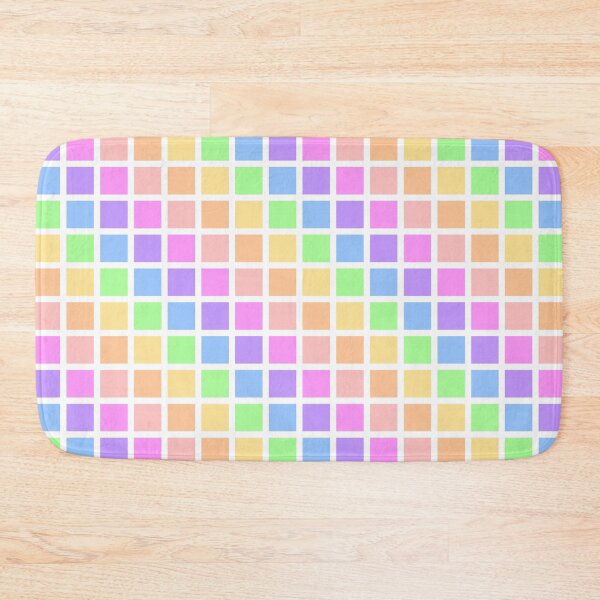 Item preview, White and Rainbow Pastel Grid designed and sold by BeJolley.