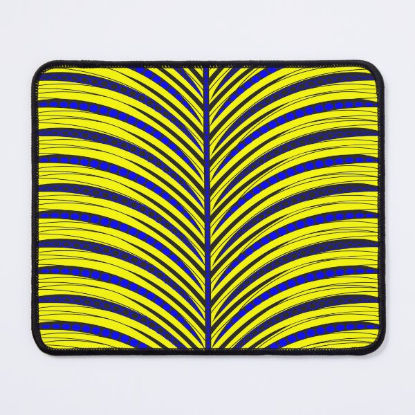 Item preview, Yellow and blue African Inspired Print designed and sold by exotikcocotte.