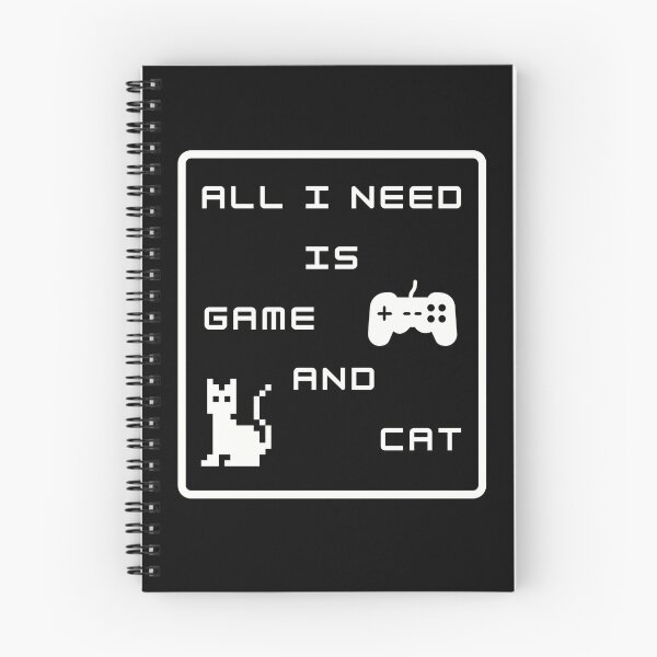 Item preview, ALL I NEED IS GAME AND CAT designed and sold by not-design.