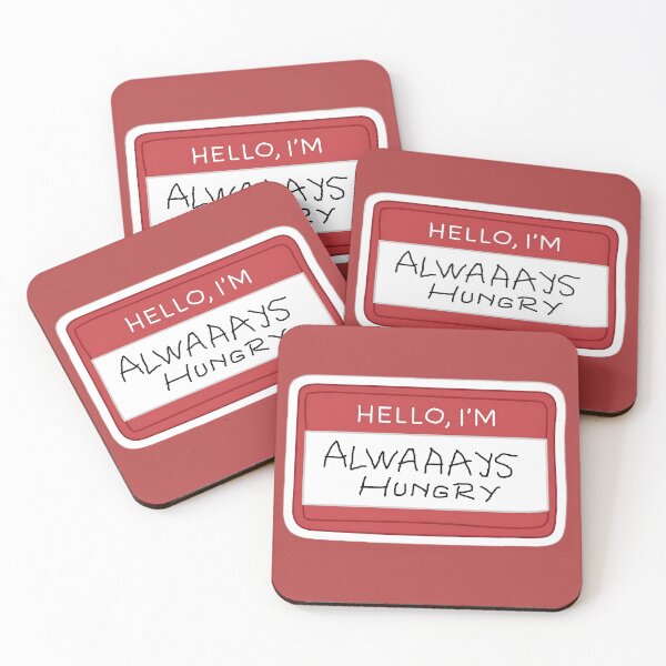 Item preview, Hello, I'm Always hungry name tag  designed and sold by IHope-IMakeIt.