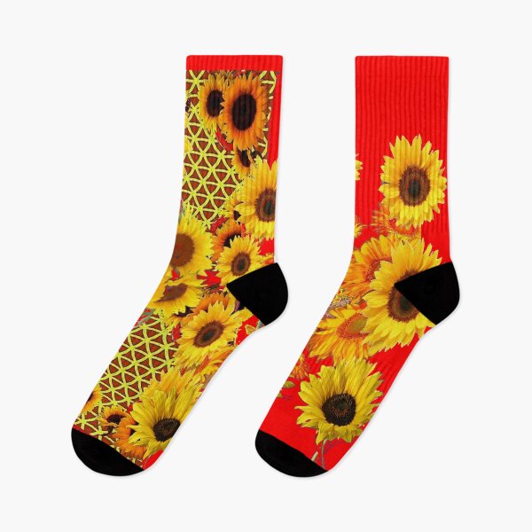 Item preview, RED CARDINAL YELLOW SUNFLOWERS DESIGN ART  designed and sold by sharlesart.