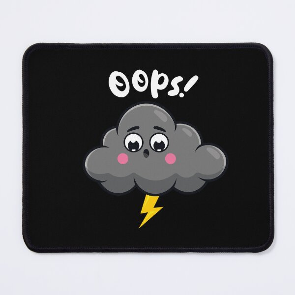 Item preview, Oops! Embarrassed cloud (on dark colors) designed and sold by messy-nessie.