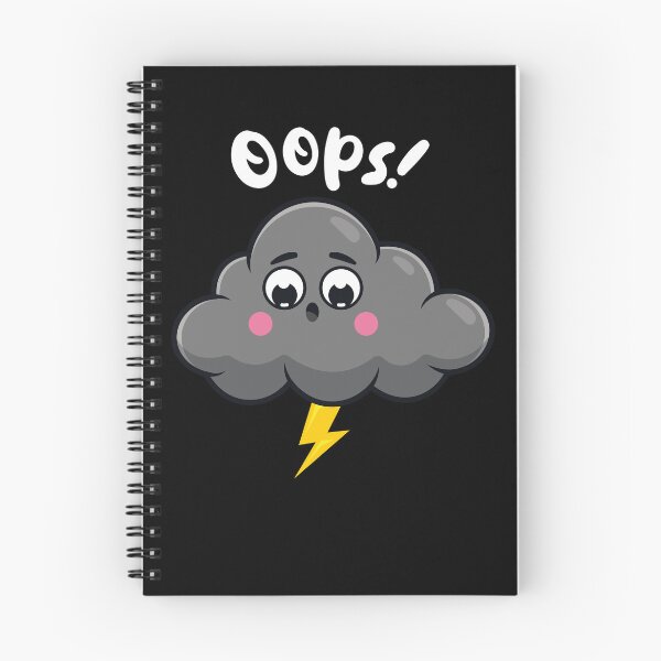 Item preview, Oops! Embarrassed cloud (on dark colors) designed and sold by messy-nessie.