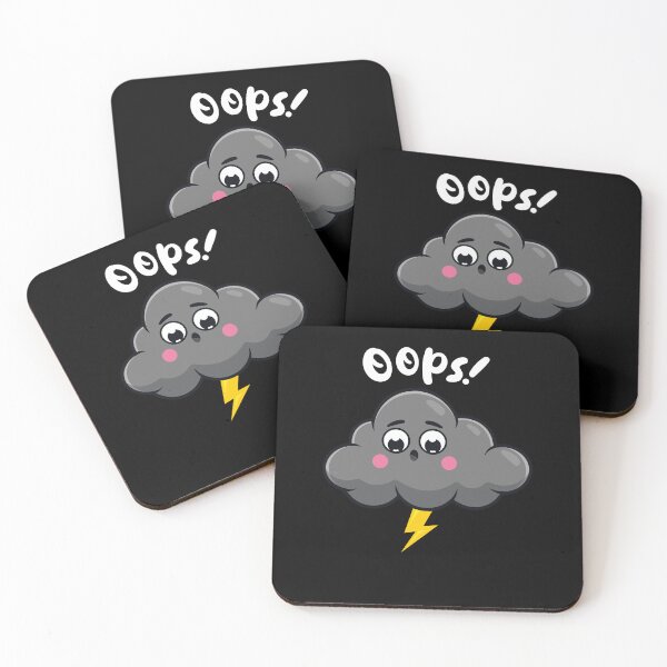 Item preview, Oops! Embarrassed cloud (on dark colors) designed and sold by messy-nessie.