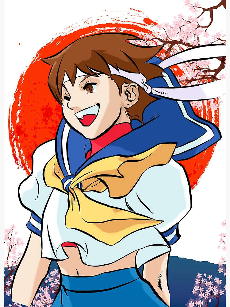 Sakura Kasugano street fighter alpha | Art Board Print