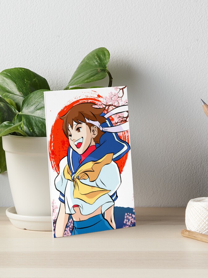 Sakura Kasugano street fighter alpha | Art Board Print