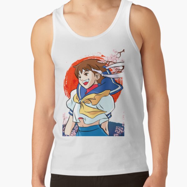 Young Eyes Grunge Summer Anime Girl Graphic Halter Neck Tank