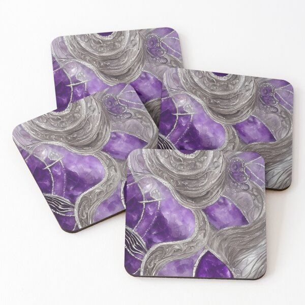 Artikelvorschau, Amethyst Inspired Design With A Touch Of Silver (02) entworfen und verkauft von DEBPIX.