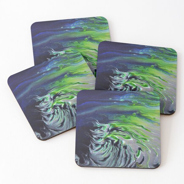 Item preview, Earthly Nebula: A Pour Painting Inspired by the Beauty of Our Planet and the Cosmos" designed and sold by EFrancisArt.