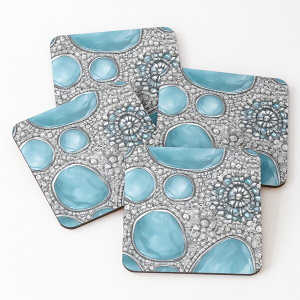 Item preview, Aquamarine Inspired Design With A Touch Of Silver (02) designed and sold by DEBPIX.