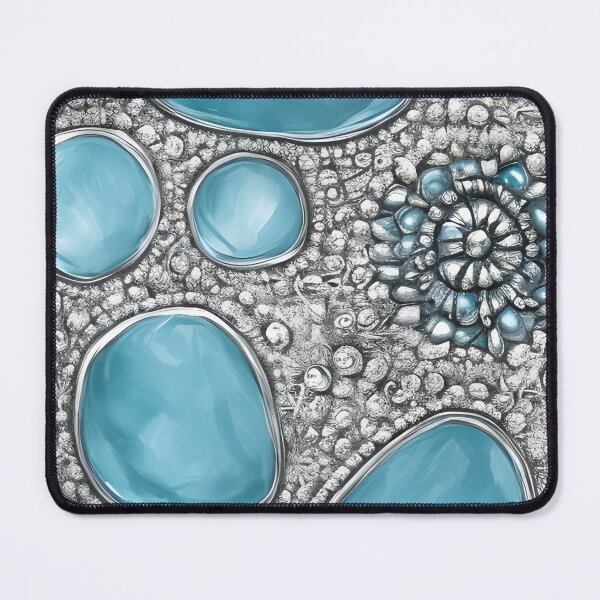 Item preview, Aquamarine Inspired Design With A Touch Of Silver (02) designed and sold by DEBPIX.