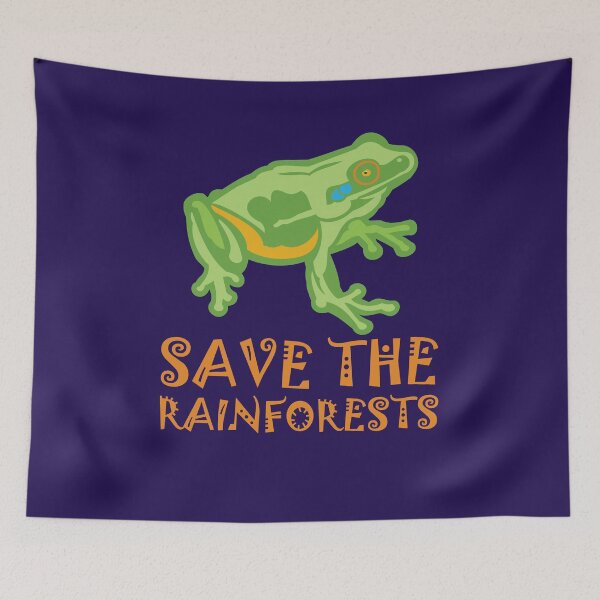 Item preview, Save the Rainforests Tree Frog designed and sold by evisionarts.