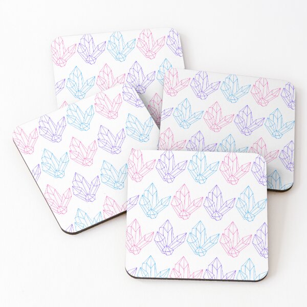 Item preview, Colourful crystal pattern with pink, purple and blue crystals designed and sold by Emilou-designs.