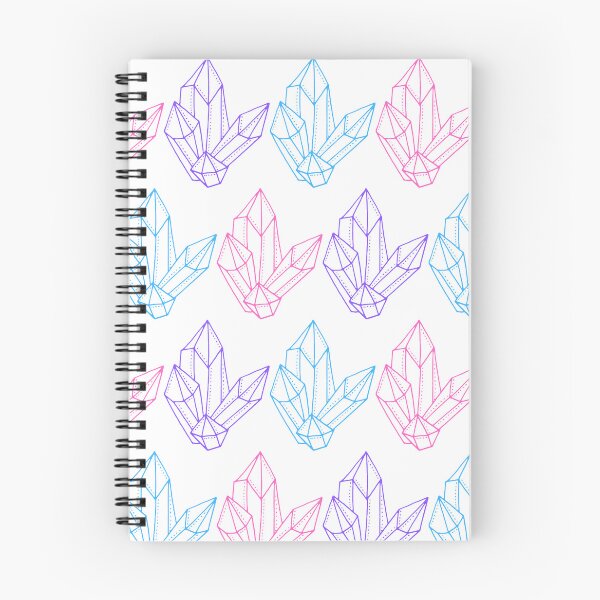 Item preview, Colourful crystal pattern with pink, purple and blue crystals designed and sold by Emilou-designs.