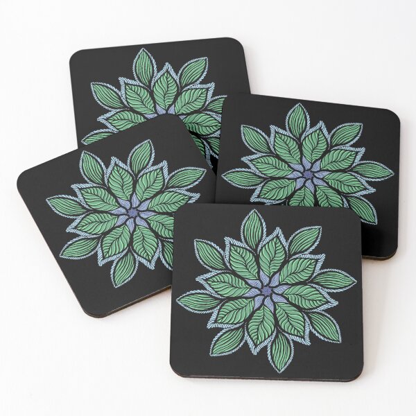 Item preview, Simple Bold Green Leaf Mandala designed and sold by DaveDanchuk.