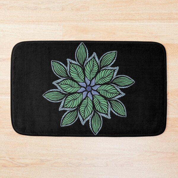 Item preview, Simple Bold Green Leaf Mandala designed and sold by DaveDanchuk.