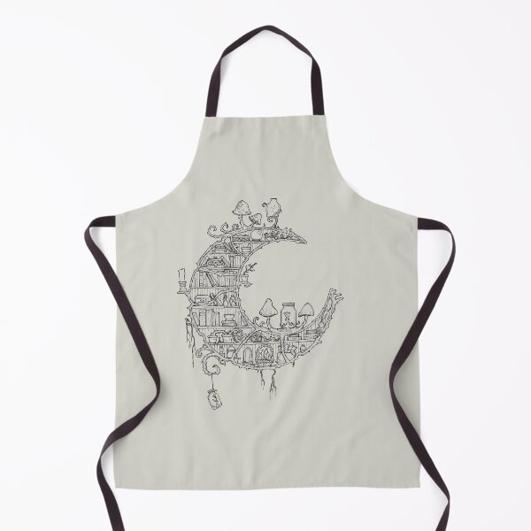 Item preview, Library Moon Fantasy Art (Black Lineart) by SamDeaconArt designed and sold by Sam Deacon Art.