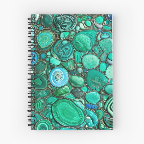 Item preview, Azurmalachite Inspired Design With A Touch Of Silver (01) designed and sold by DEBPIX.