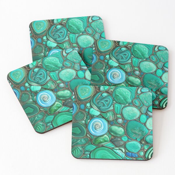 Item preview, Azurmalachite Inspired Design With A Touch Of Silver (01) designed and sold by DEBPIX.