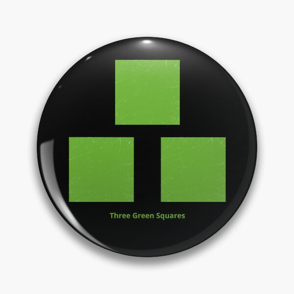 Item preview, Three Green Squares designed and sold by Symbologee.