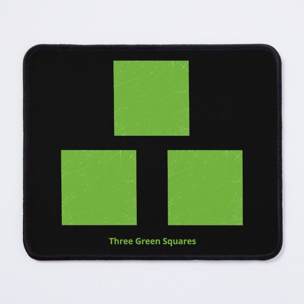 Item preview, Three Green Squares designed and sold by Symbologee.