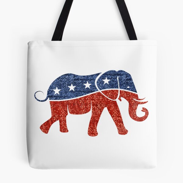 Item preview, glitter print republican elephant  designed and sold by Gossip Rag.