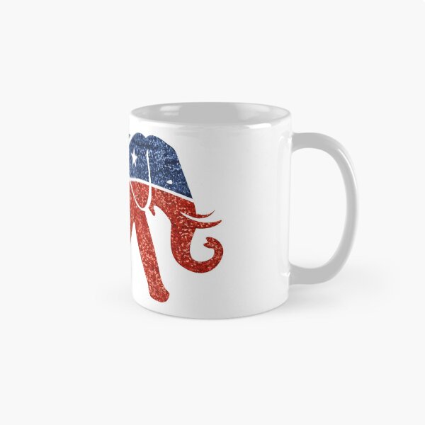 Item preview, glitter print republican elephant  designed and sold by Gossip Rag.