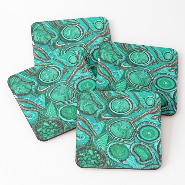 Item preview, Azurmalachite Inspired Design With A Touch Of Silver (06) designed and sold by DEBPIX.