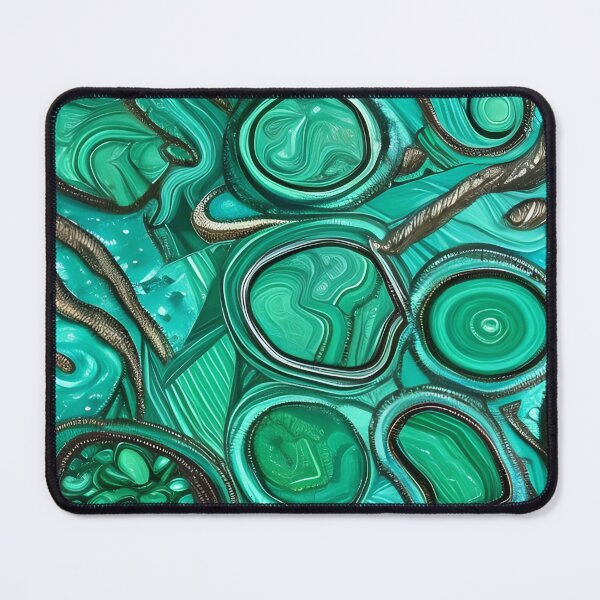 Item preview, Azurmalachite Inspired Design With A Touch Of Silver (06) designed and sold by DEBPIX.