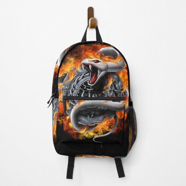Item preview, White Snake on fire designed and sold by darkmonster-art.