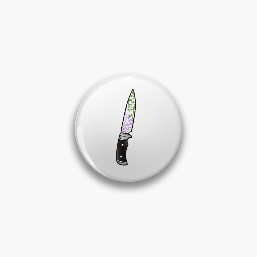 subtle floral knife - genderqueer Sticker for Sale by spirit-tomb