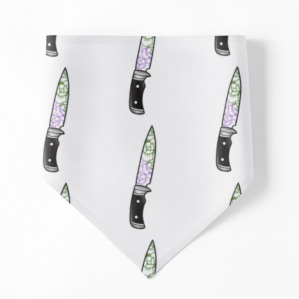 subtle floral knife - genderqueer Sticker for Sale by spirit-tomb