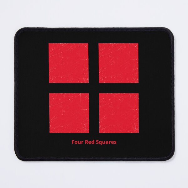 Item preview, Four Red Squares designed and sold by Symbologee.