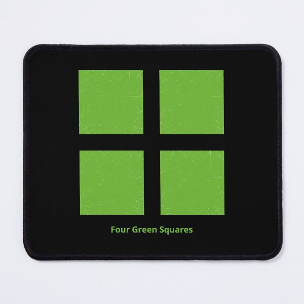 Item preview, Four Green Squares designed and sold by Symbologee.