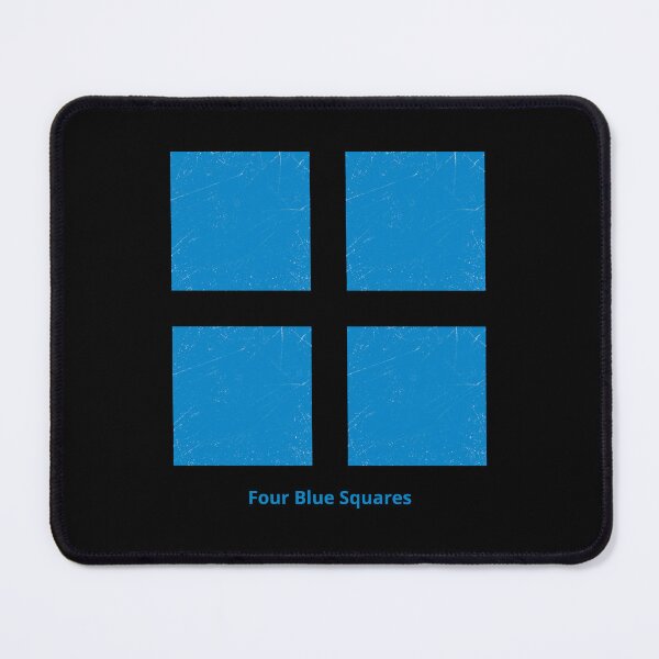 Item preview, Four Blue Squares designed and sold by Symbologee.