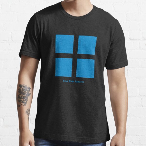 Four Squares intersecting Tilted - Black' Kids' T-Shirt