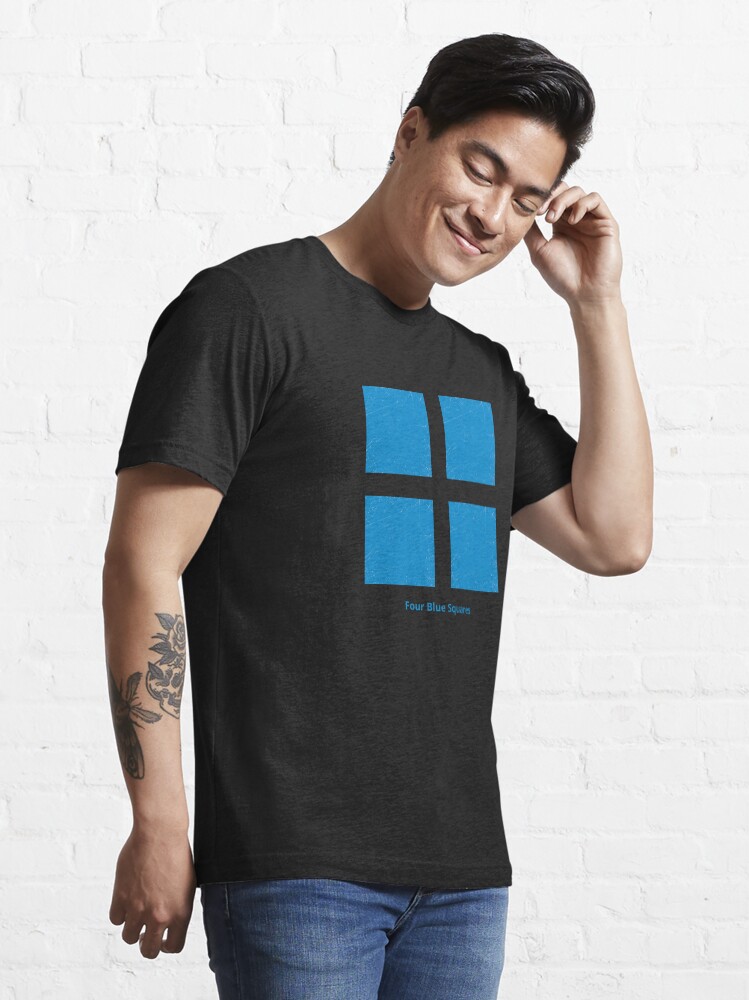 Four Squares intersecting Tilted - Black' Kids' T-Shirt