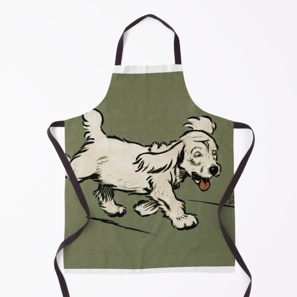 Item preview, white dog ‘Rags’ running emotionally distressed by Cecil Aldin (1910) designed and sold by Forever-Collie.